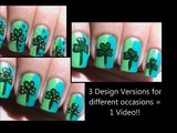 1 design 3 versions!  St pattys Day nails