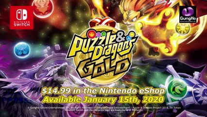 Puzzle & Dragons Gold - Bande-annonce anglaise