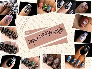 Black and White Nail Art_ Steps on Drawing For Beginners!