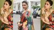 Deepika Padukone stuns in a colourful saree for Chhapaak promotions । Boldsky