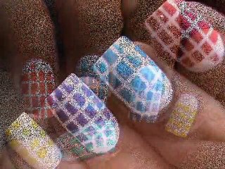 Checkered Nails_ A _Gradient Nail Polish Tutorial_