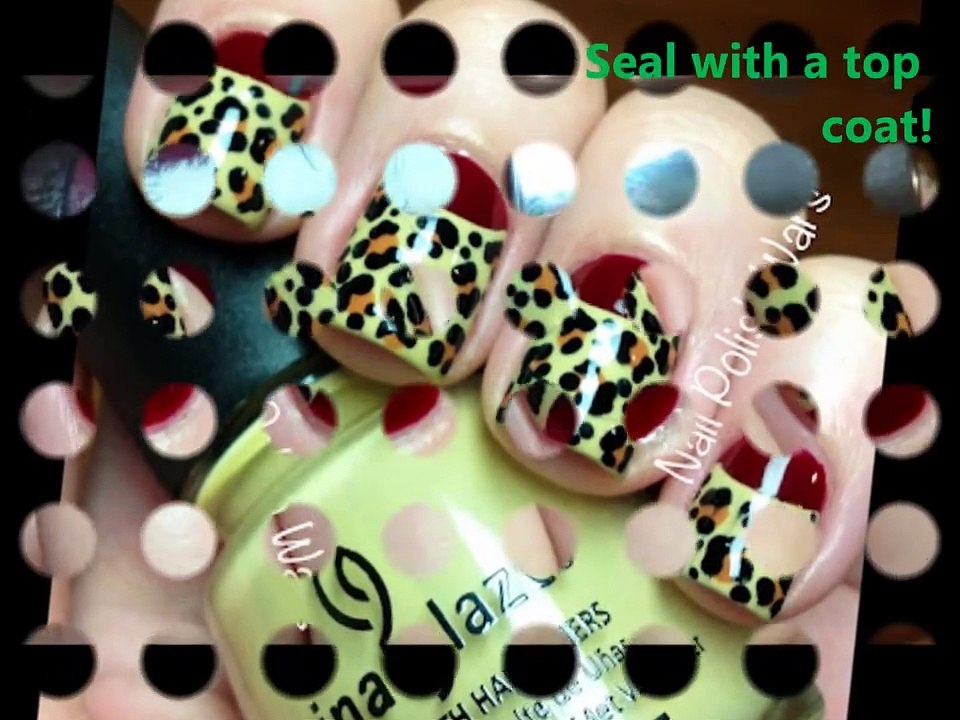 Cute DIY Leopard Nails _Time Lapse Video_