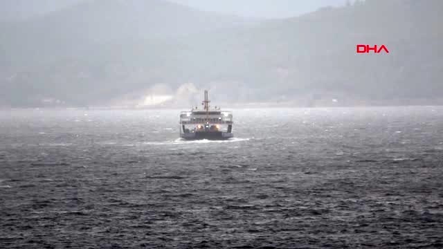 Çanakkale kuzey ege ve güney marmara'daki adalara deniz ulaşımı sağlanamıyor