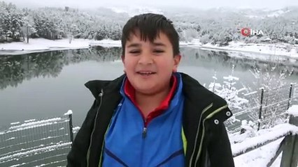 Yozgat Çamlığı Milli Parkı Beyaza Büründü, Ortaya Kartpostallık Görüntüler Çıktı