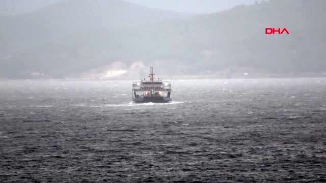 Çanakkale kuzey ege ve güney marmara'daki adalara deniz ulaşımı sağlanamıyor