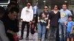 Salman Khan with Iulia Vantur, Sangeeta Bijlani & other members of the Khandaan meet Arpita Khan and her newborn baby Ayat at the hospital
