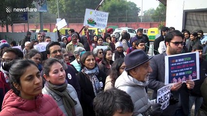 Protests over citizenship law continue in the Indian capital