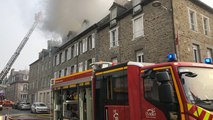 Un incendie dans un bâtiment en plein centre-ville de Lamballe
