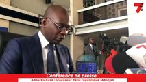 Conférence de presse du Procureur de la République, Adou Richard sur le mandat d’arrêt international lancé contre Soro Guillaume