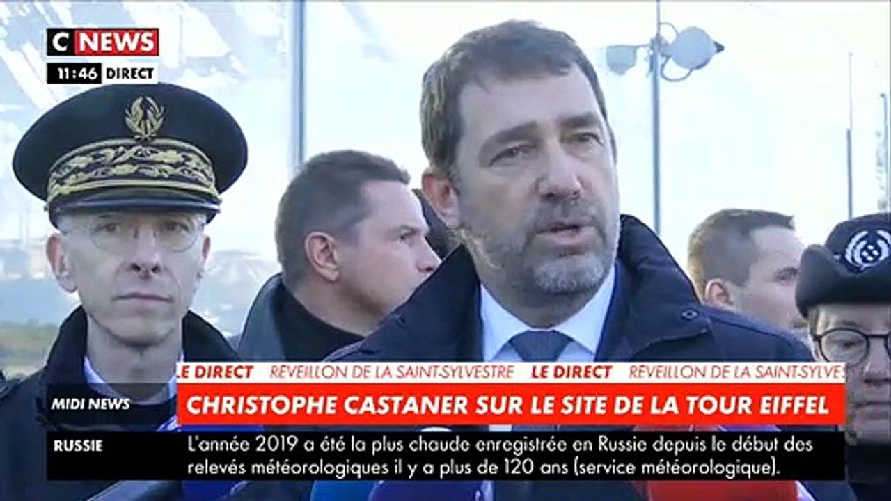 Sécurité pour le 31 décembre: Le ministre de l’Intérieur Christophe Castaner annonce que "100.000 policiers seront mobilisés sur l’ensemble du territoire" demain