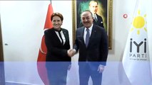 Bakan Çavuşoğlu, İYİ Parti Genel Merkezine geldi