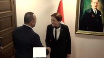 Çavuşoğlu, Akşener'i ziyaret etti