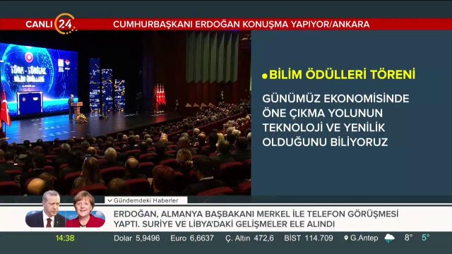 #CANLI Başkan Erdoğan TÜBA Bilim Ödülleri Töreninde