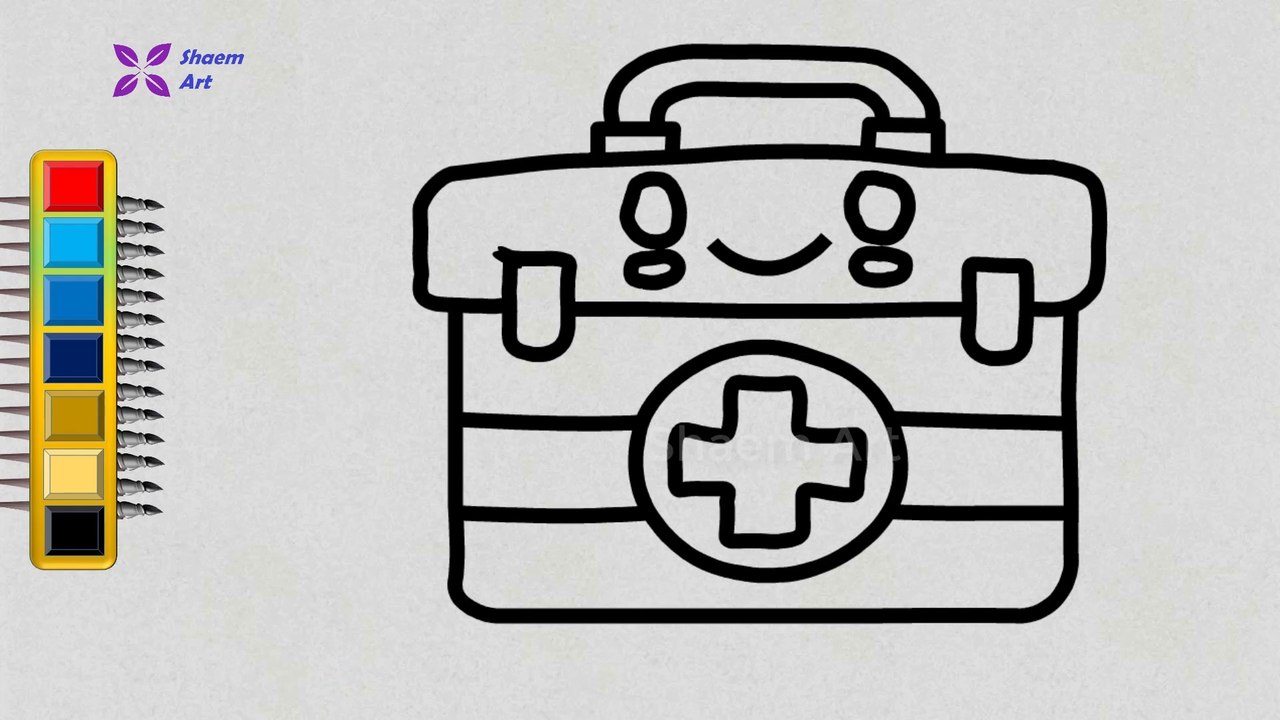 How to Draw a First Aid Box || Shaem Art