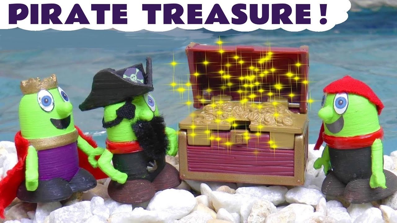 Funny Funlings Pirate Treasure Rescue with Marvel Age of Ultron and Avengers Toy Story Full Episode English