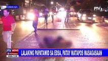 Lalaking papatawid sa EDSA, patay matapos masagasaan