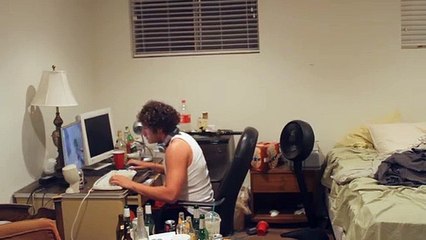 Gamer Smashes Computer with Samurai Sword in ultimate rage quit