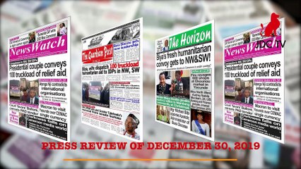 CAMEROONIAN PRESS REVIEW OF DECEMBER 30, 2019
