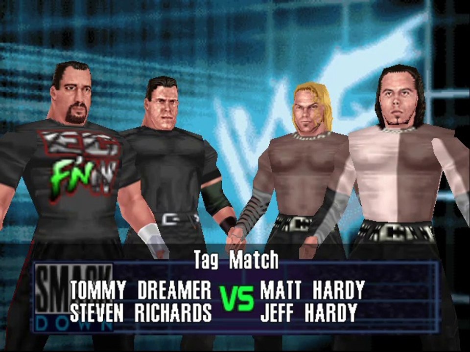 WWF Invasion No Mercy Mod Matches Tommy Dreamer & Steven Richards vs The Hardy Boyz