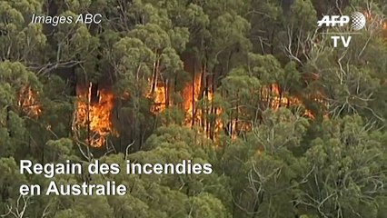 Images aériennes: Incendies en Australie dans la région du East Gippsland