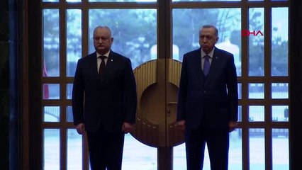 Video herunterladen: Beştepe'de moldova cumhurbaşkanı ıgor dodon'u resmi karşılama töreni -2