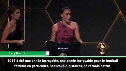 Globe Soccer Awards - Bronze élue meilleure joueuse de l’année 2019
