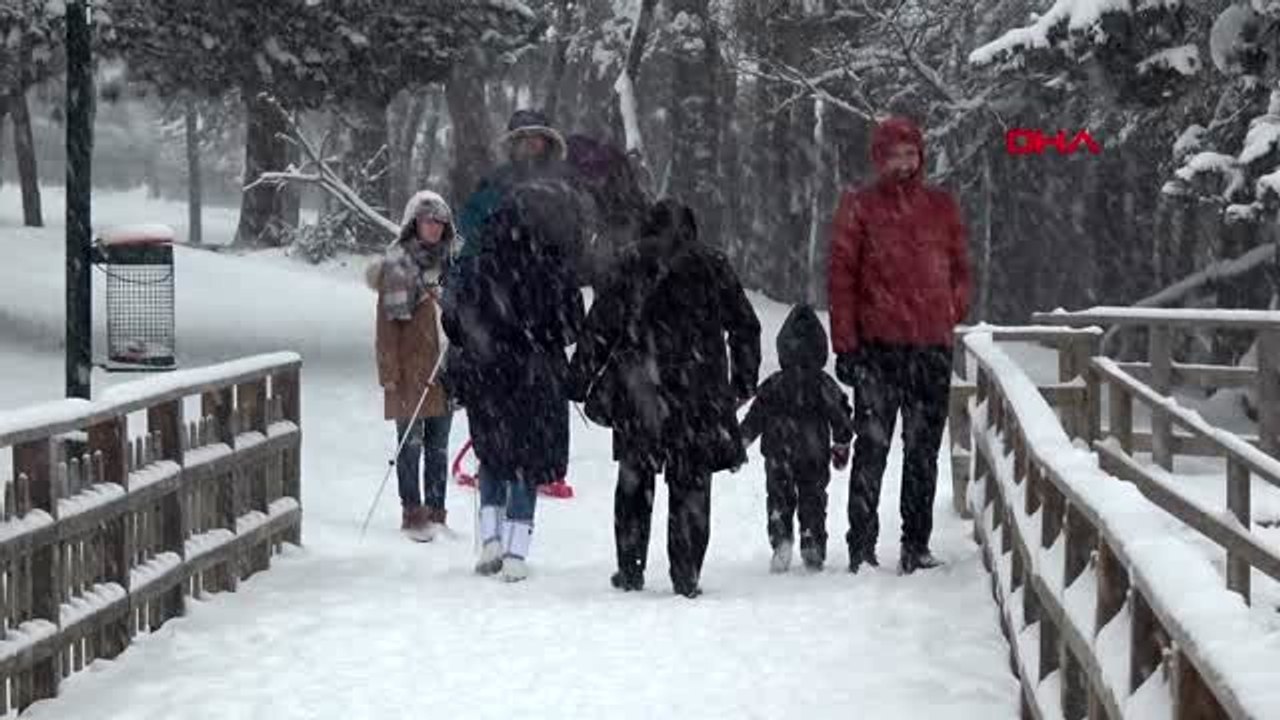 Bolu abant'ta kar güzelliği