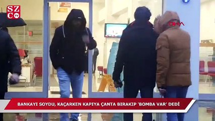 Silahla banka soydu, çıkarken siyah çanta bıraktı!