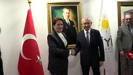 Kılıçdaroğlu, İYİ Parti'yi ziyaret etti