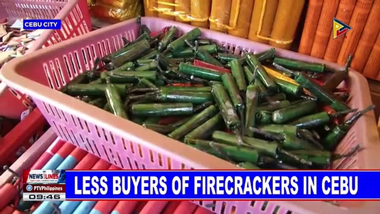 Less buyers of firecrackers in Cebu