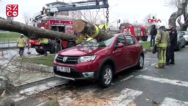İstanbul fırtınayla yıkılıyor!