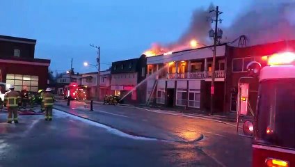 Incendie centre-ville
