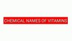 Chemical names of vitamins | Mohit Ranglani Pharmacy videos