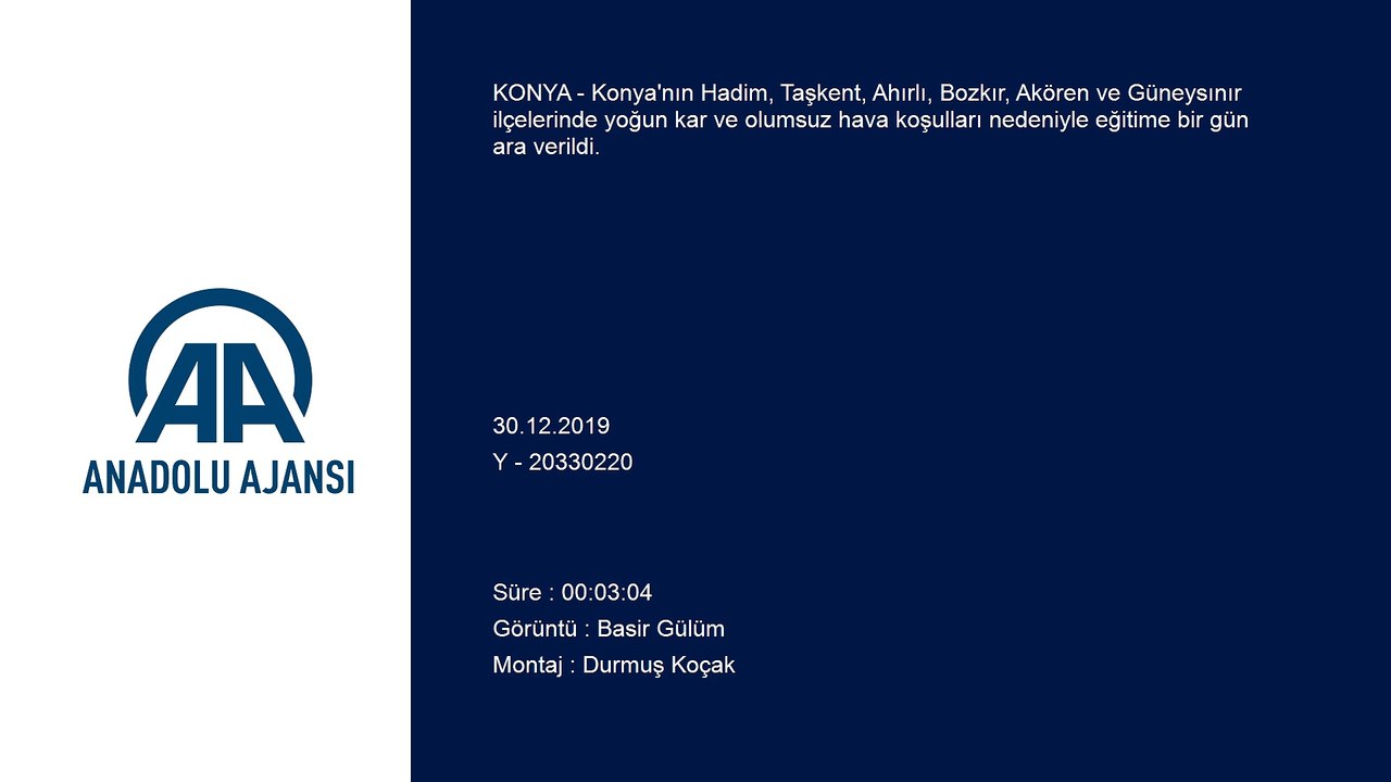 Kar yağışı - KONYA