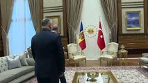 Cumhurbaşkanı Erdoğan,  Moldova Cumhurbaşkanı Dodon ile baş başa görüştü - ANKARA