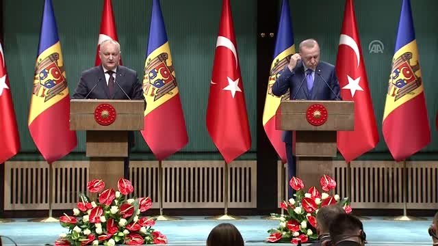Cumhurbaşkanı Erdoğan - Moldova Cumhurbaşkanı Dodan ortak basın toplantısı