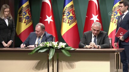 Türkiye ve Moldova arasında müzakere edilen anlaşmaların imza töreni - ANKARA