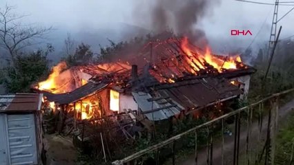 Ordu yangında yaşlı adam öldü, eşi 'beni görünce gözünü açar' diye gözyaşı döktü