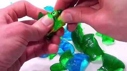 Play-doh and Jello Surprise Eggs-