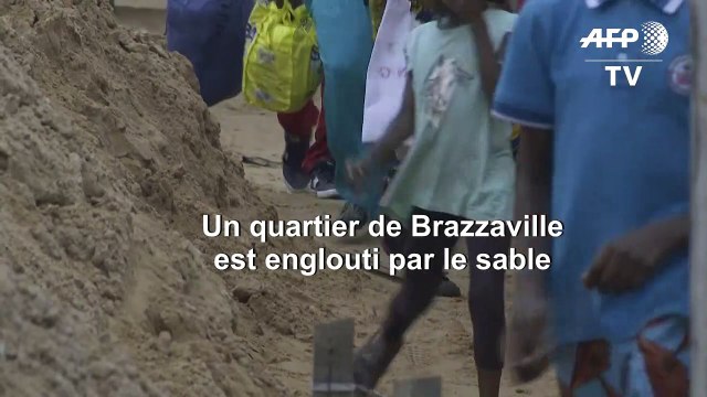 Au Congo Brazzaville, un quartier englouti sous le sable