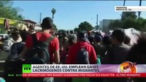 La Policía de EE.UU. usa gas lacrimógeno y balas de goma contra inmigrantes en la frontera con México