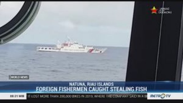 Foreign Fishermen Caught Stealing Fish in Natuna