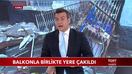Balkonla Birlikte Yere Çakıldı, Yara Almadan Kurtuldu