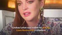 Lindsay Lohan gets trolled for leaving comment on Liam Hemsworth's Instagram post