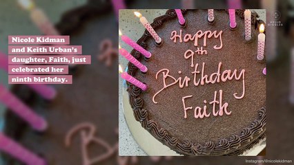 Nicole Kidman shared a rare photo with her daughter Faith, and we love this throwback