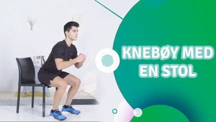 Knebøy med en stol - Trenings Glede