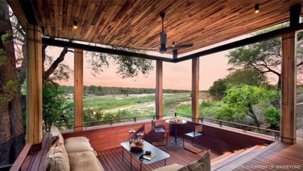 These Riverfront Safari Suites Have Sunken Outdoor Living Rooms and Private Pools With Animal Views