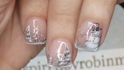 Festive Snowman Design Is The Nail Art Inspiration We Needed