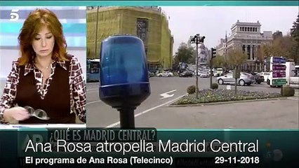Ana Rosa atropella Madrid Central: "Es una chapuza... ¡como todo lo que hace este Ayuntamiento!"