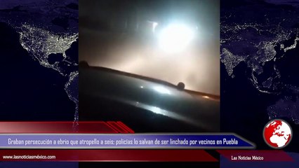 Un automovilista ebrio atropelló a seis personas y chocó 10 autos